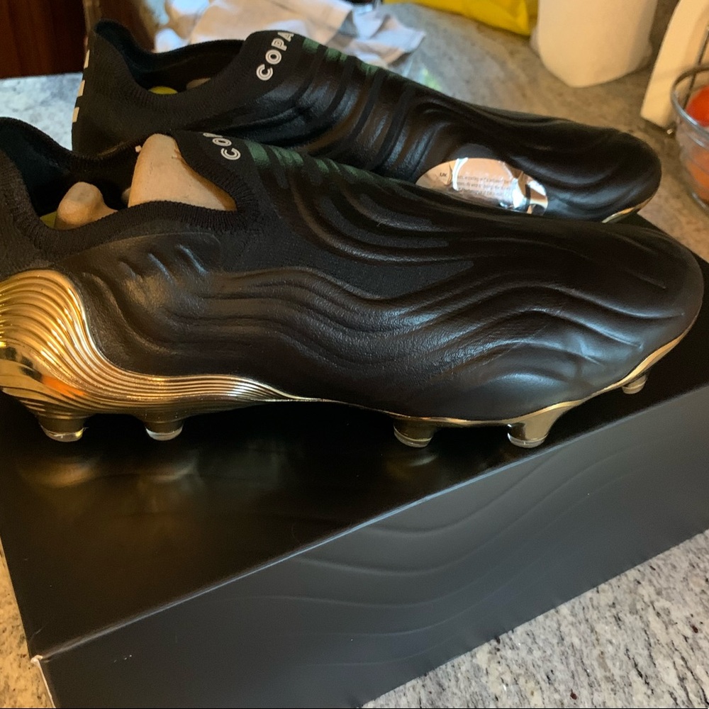 Adidas Copa Sense+ FG NEW Black/Gold soccer cleats